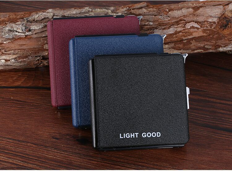 Automatische Abstoßung Butan Lighter Cigarette Case