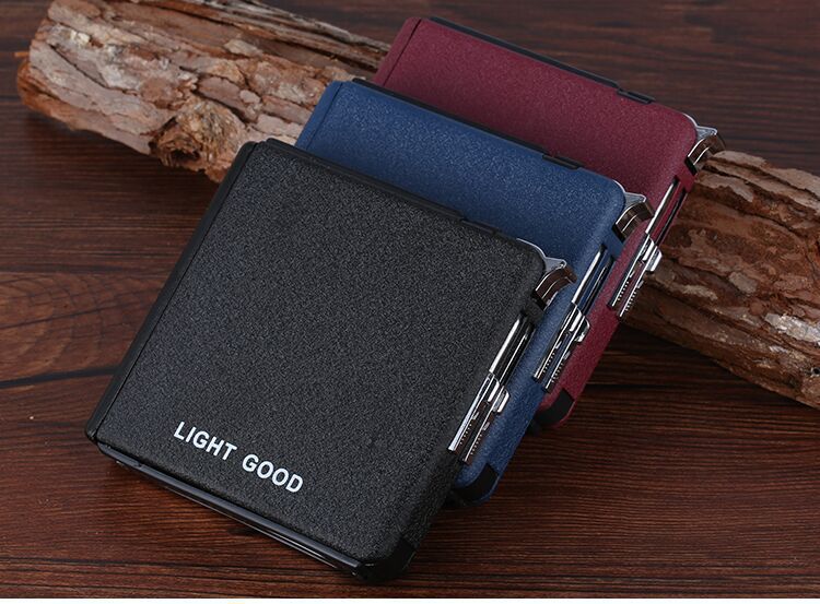 Automatische Abstoßung Butan Lighter Cigarette Case