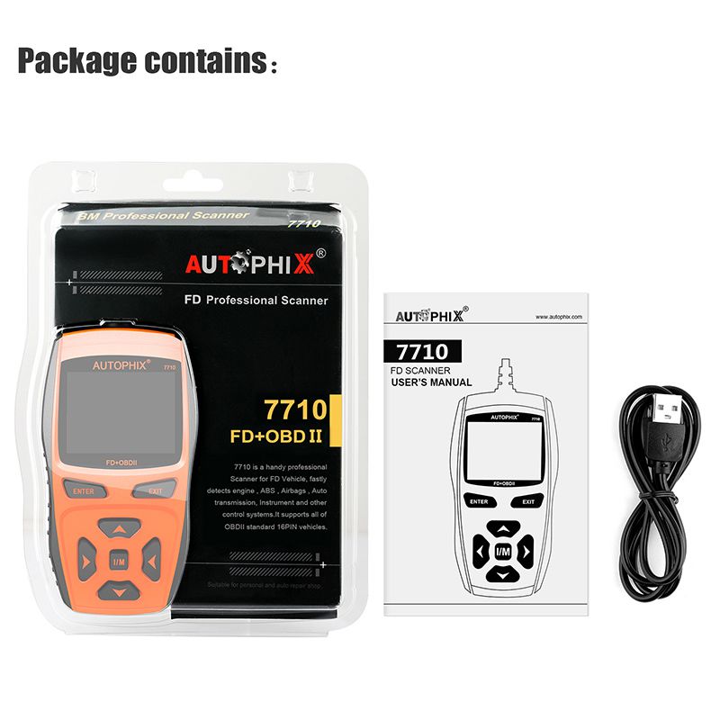 Autophix 7710 für Ford EPB DPF ABS SRS Oil FD +OBDII Multi Scan Tool