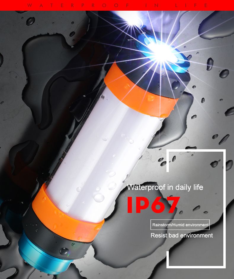 Camping LED Light T2 Taschenlampe Taschenlampe Taschenlampe Zelte Licht Lampe