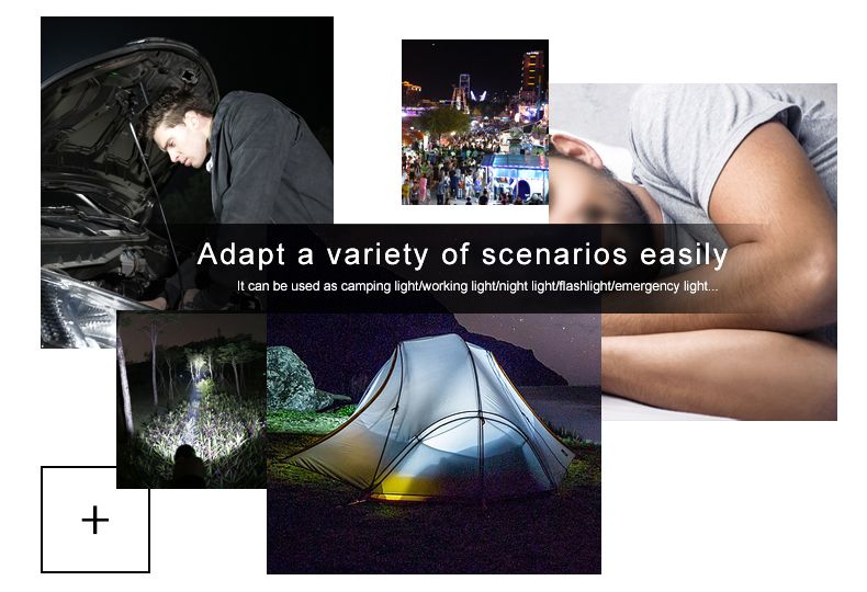 Camping LED Light T2 Taschenlampe Taschenlampe Taschenlampe Zelte Licht Lampe