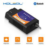 KOLSOL ELM327 Bluetooth OBD2 Scanner V1.5 ELM327 mit Schalter für Ford CH340+25K80 Chip HS-CAN / MS-CAN modifiziert