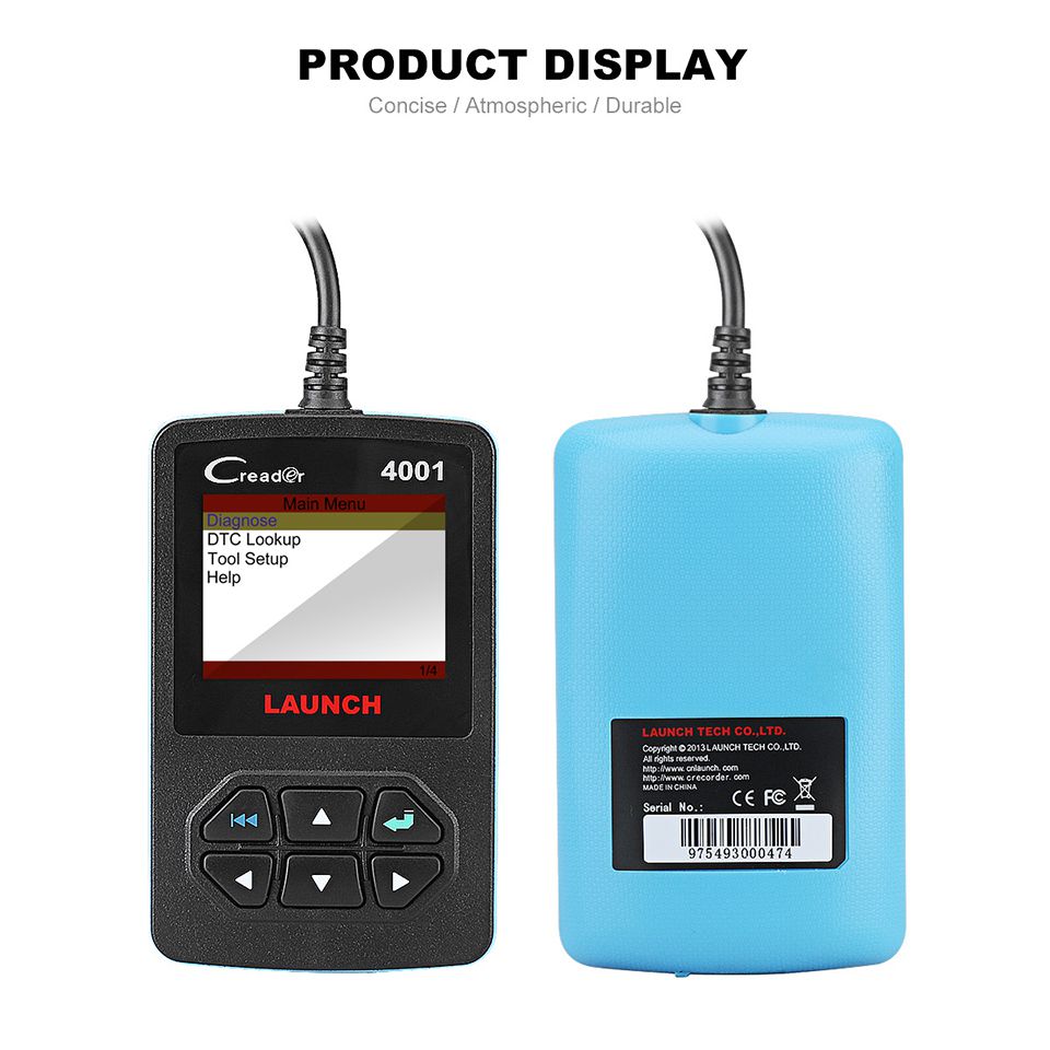Starten Sie den CReader 4001 OBD2 Code Reader Diagnostic Scanner