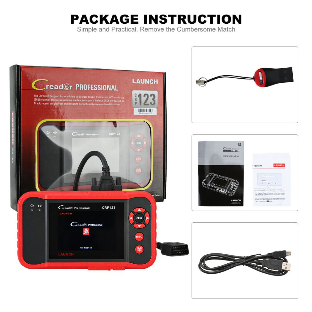 Paket zum Starten von CRP123 Launch CReader Professional 123