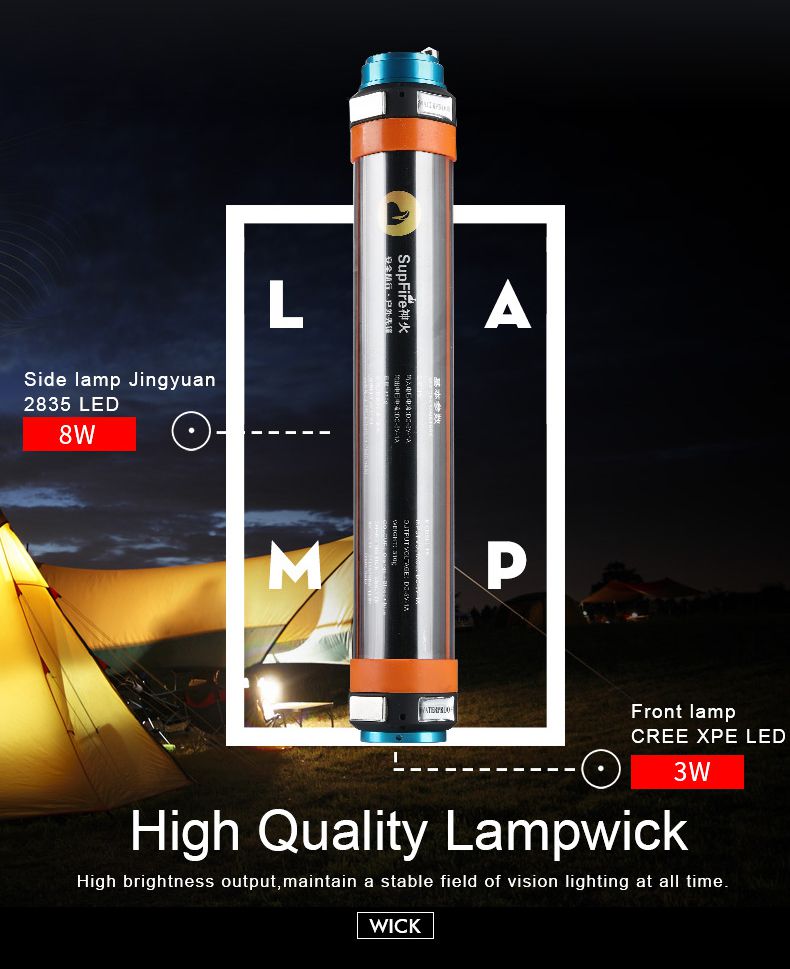 T5 Multifunktionslampe Camping Light