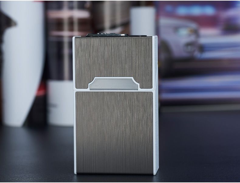 MetallCigarette Case -Portable USB Electronic Cigarette Case Box
