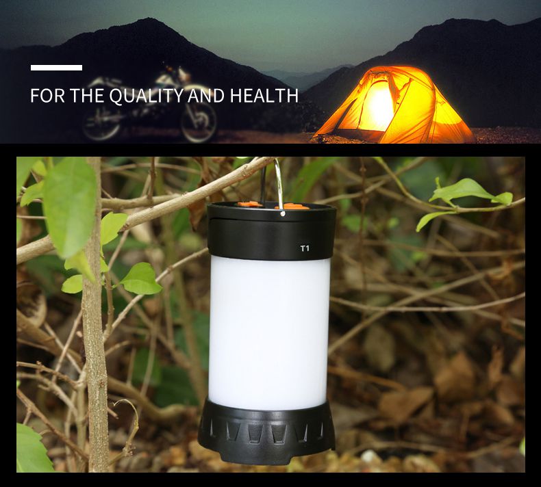 Camping Light Flashlight T1 Camp Lamp LED Fackel