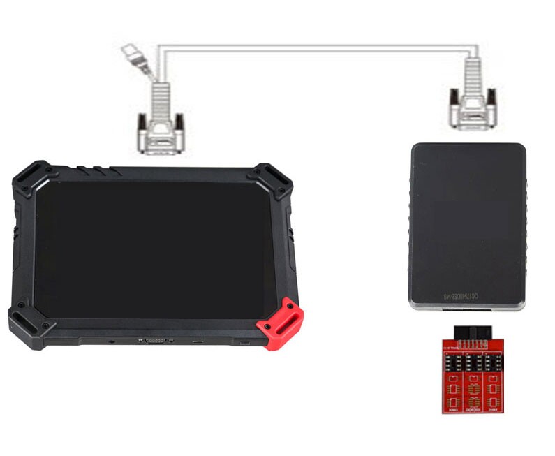 XTOOL X100 PAD2 Anschluss an das Auto via Eeprom Adapter