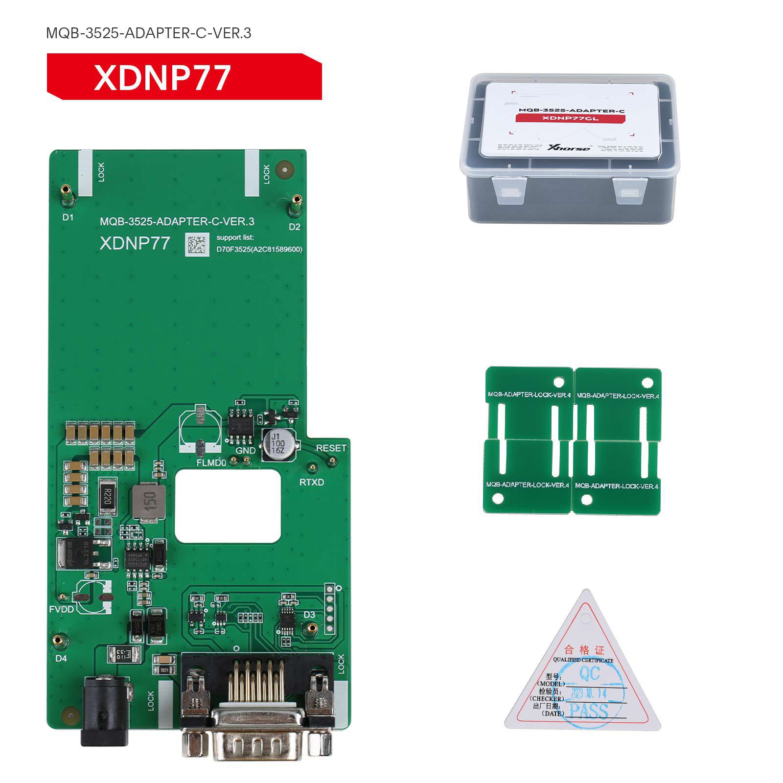 2023 Xhorse MQB48 Keine Demontage Kein Löten 13 Full Set Adapter XDNPM3GL