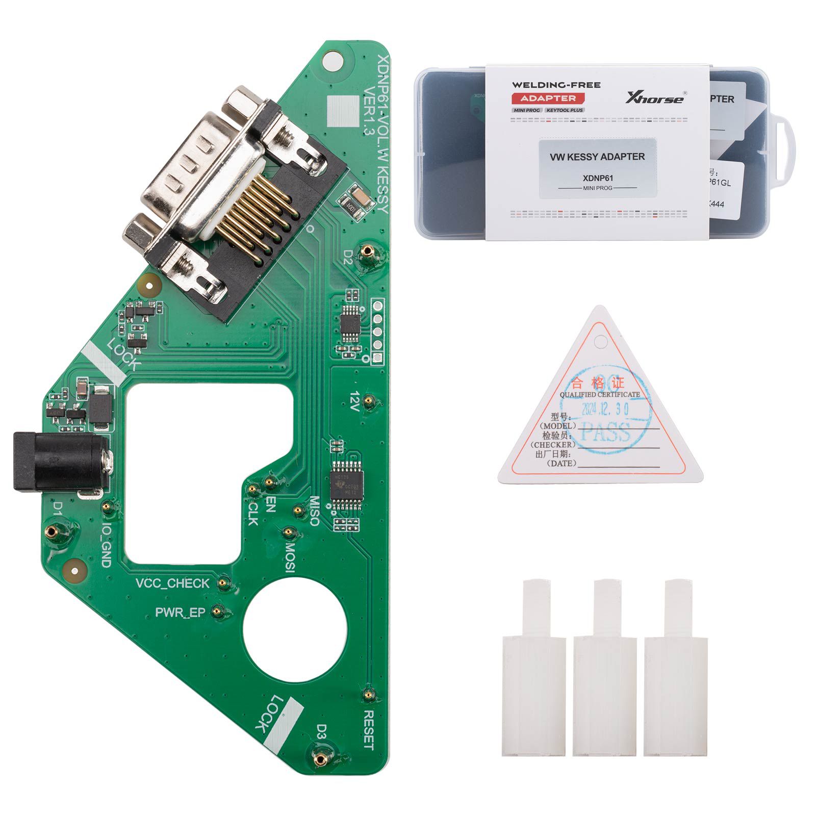 XHORSE XDNP61GL VOL.W KESSY Lötfreier Adapter Lesen von IMMO-Daten ohne Demontage mit Multi-PROG / Key Tool Plus verwendet