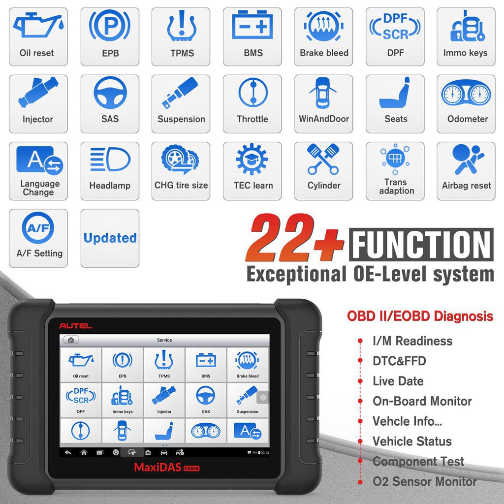 AUTEL MaxiDAS DS808 Full Set