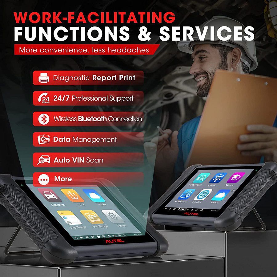 Autel MaxiSYS MS906TS OBD2 Bidirektionaler Diagnosescanner mit RDKS-Funktionen ECU-Codierung 33+ Services