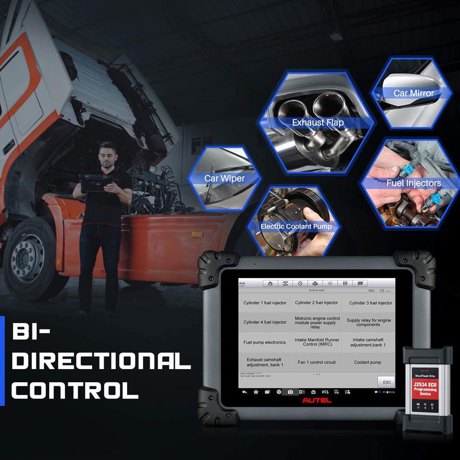 Autel MS908cv Bidirektionale Steuerung