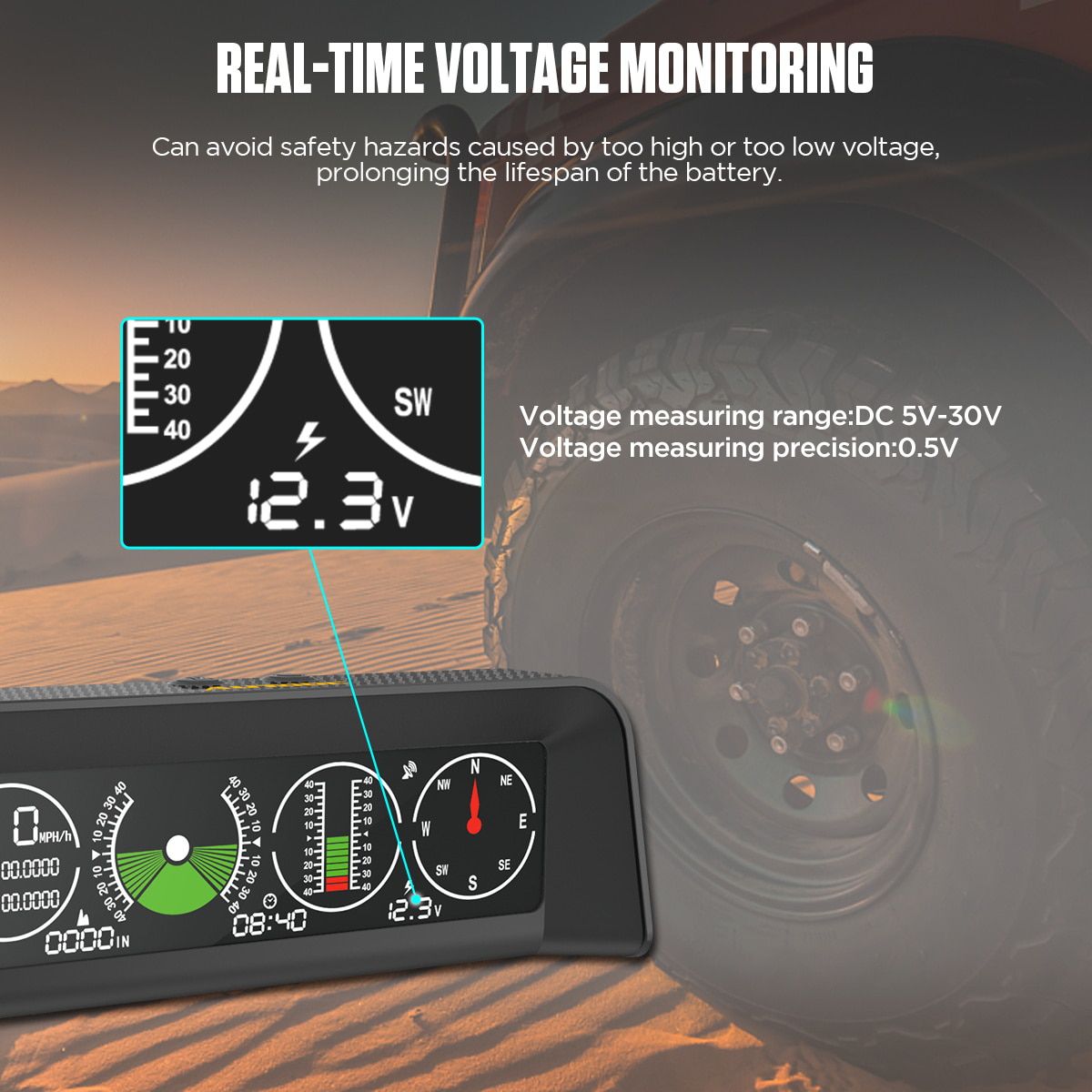 AUTOOL X90 GPS/OBD2 Geschwindigkeit PMH KMH Neigungsmesser