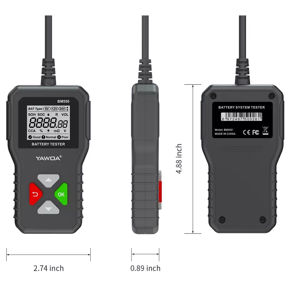 BM550 BM550 PLUS Auto Batterie Tester