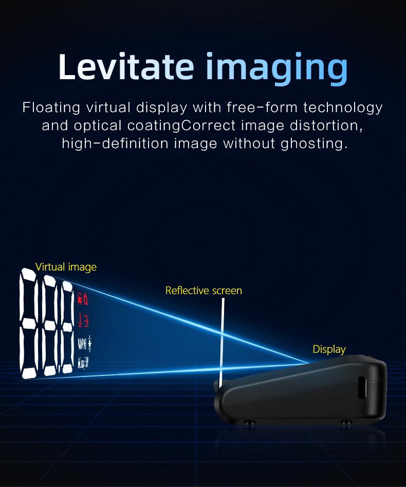 C100 Head Up Display OBD2 HUD Mirror