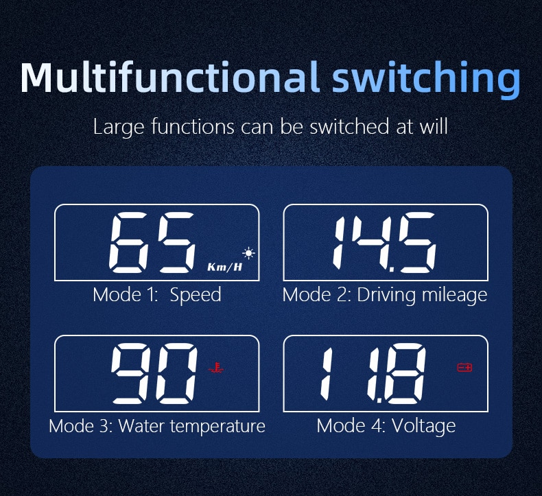 C100 Head Up Display OBD2 HUD Mirror