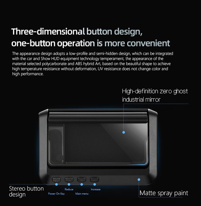 C100 Head Up Display OBD2 HUD Mirror