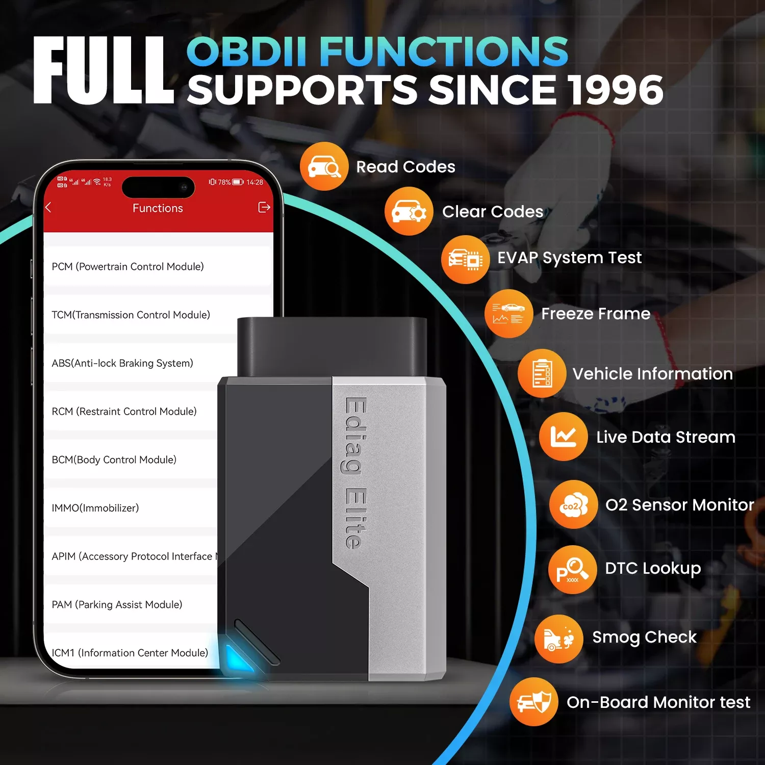 Ediag Elite Full System OBD2 Scanner