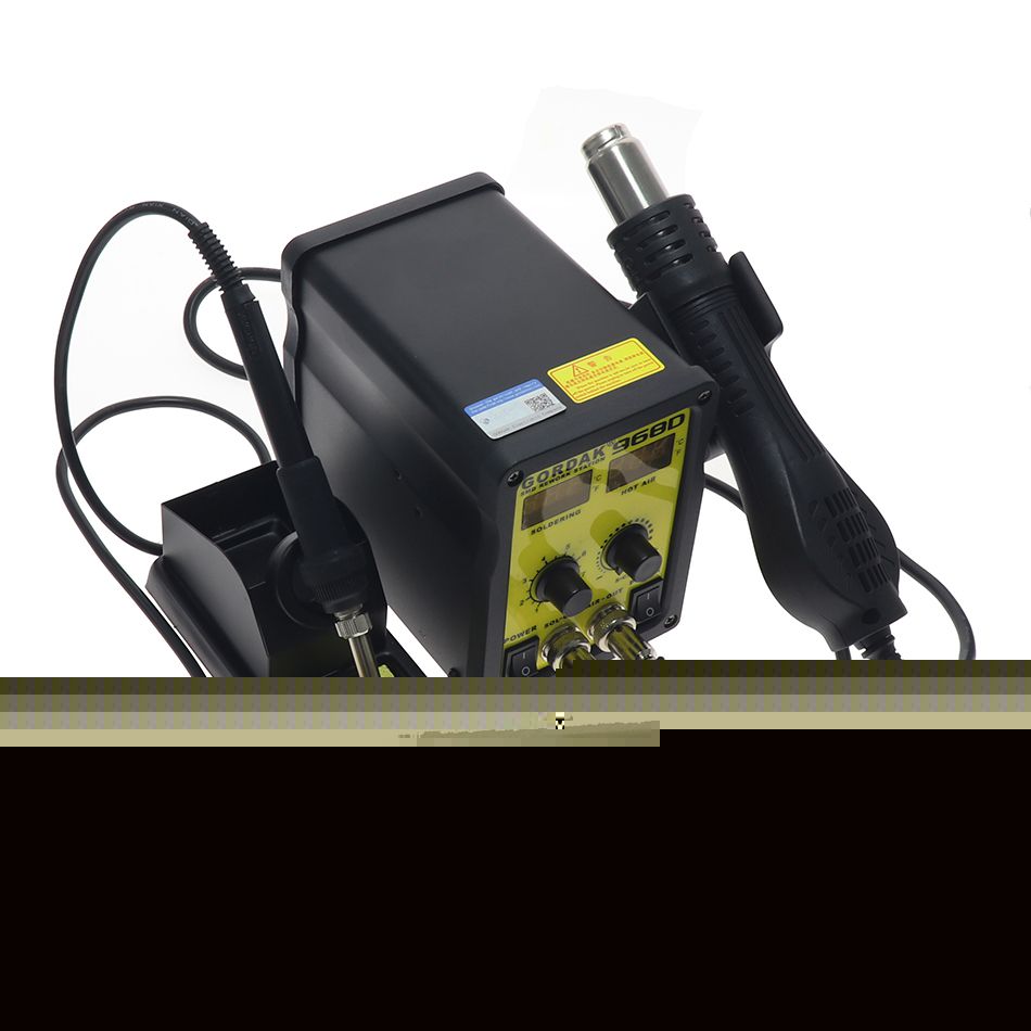 GORDAK 968D Doppel Digital Display 2 In1 Heißluftpistole