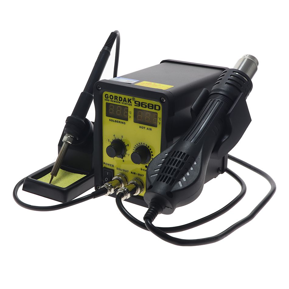 GORDAK 968D Doppel Digital Display 2 In1 Heißluftpistole
