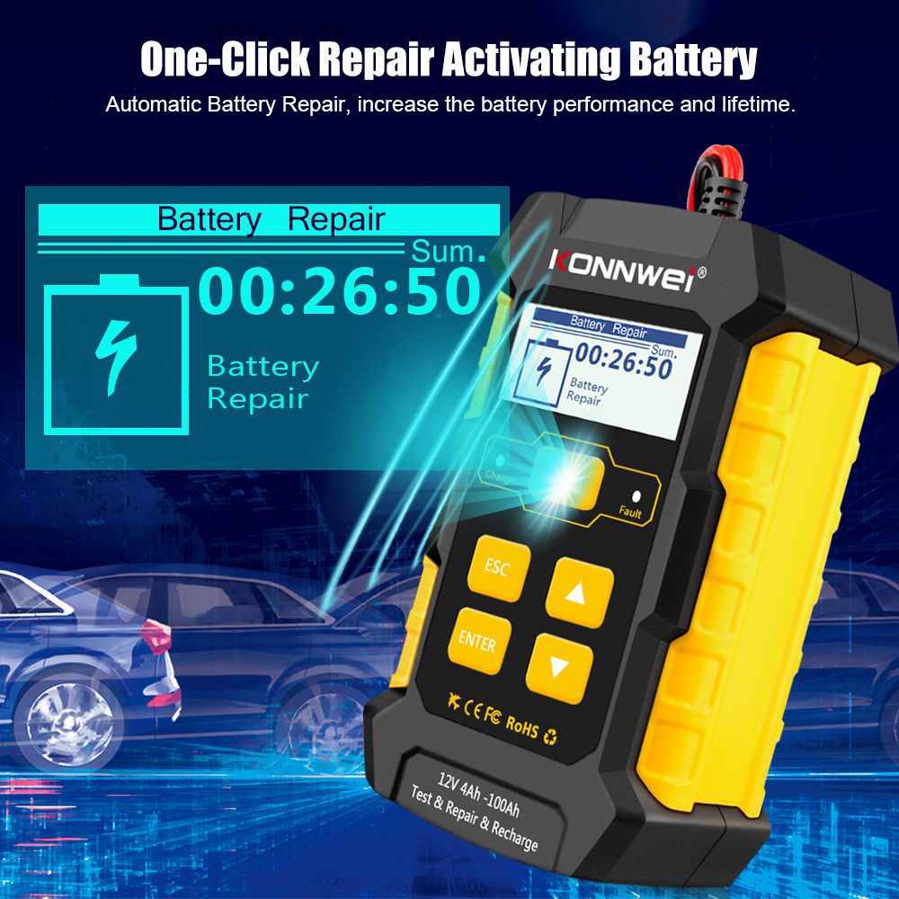KONNWEI KW510 Full Automatic 12V Car Battery Tester