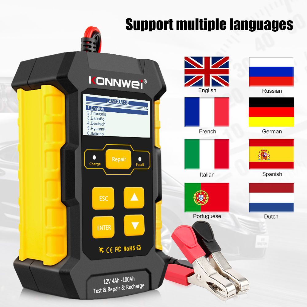 KONNWEI KW510 Full Automatic 12V Car Battery Tester