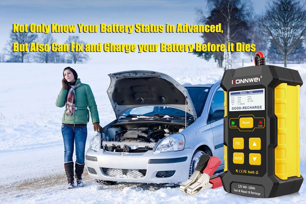 KONNWEI KW510 Full Automatic 12V Car Battery Tester
