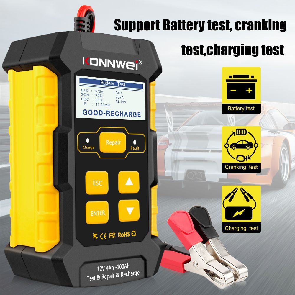 KONNWEI KW510 Full Automatic 12V Car Battery Tester