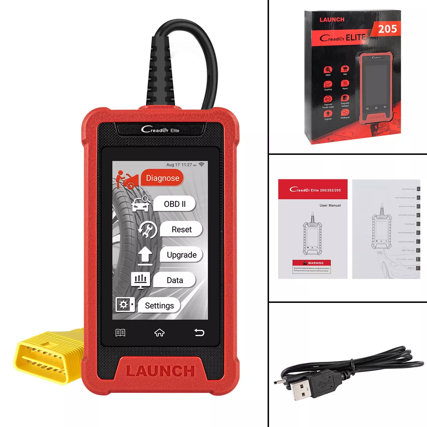 LAUNCH X431 Creater Elite CRE205 OBD2 Scanner