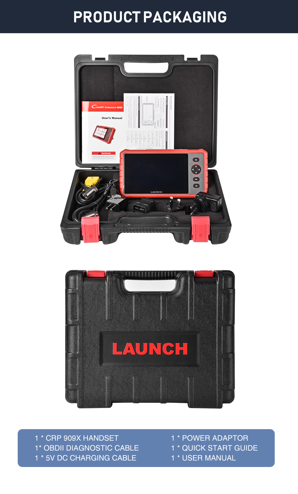 LAUCH X431 CRP909X OBD2 Scanner