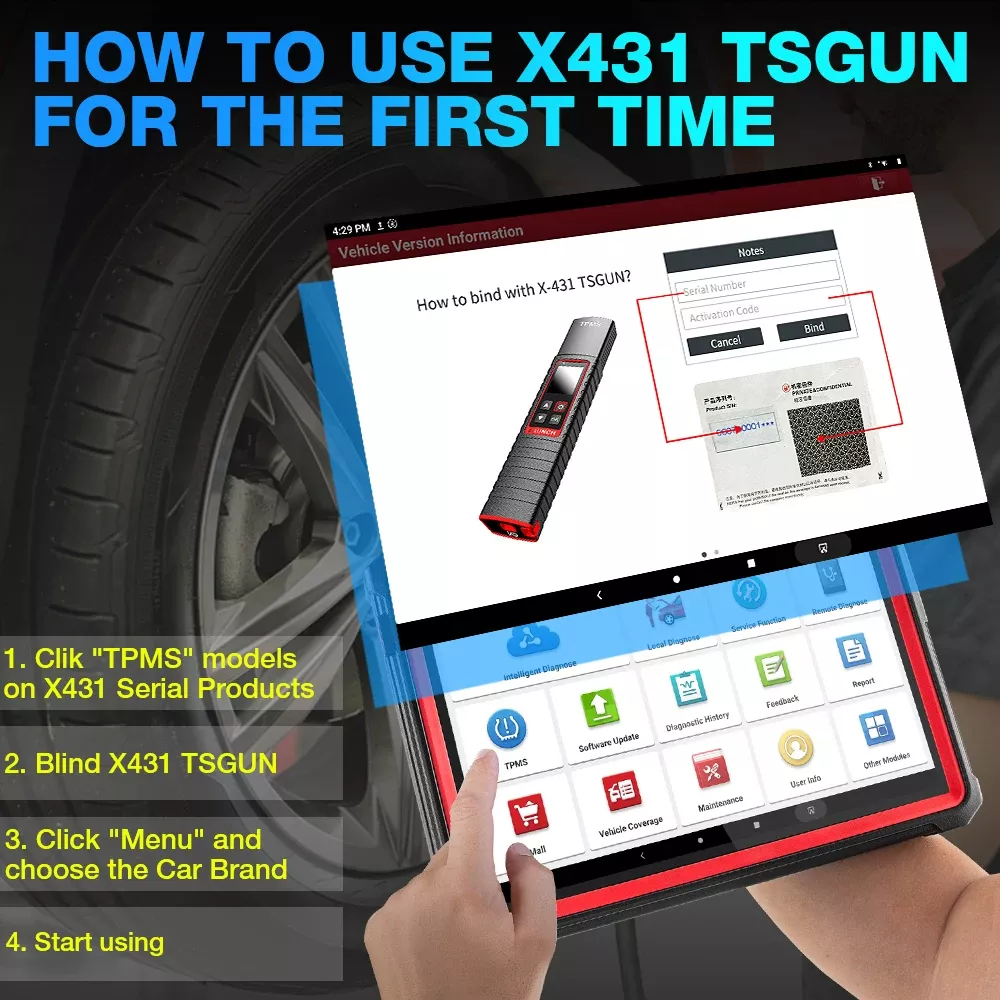 2025 LAUNCH X431 I-TPMS Auto Reifen Druck Diagnose Auch
