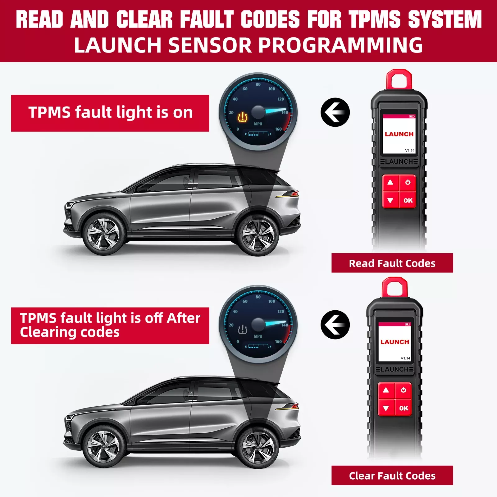 2025 LAUNCH X431 I-TPMS Auto Reifen Druck Diagnose Auch