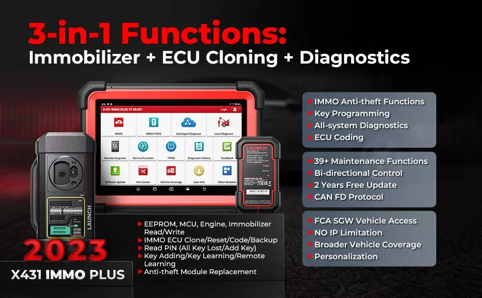 LAUNCH X431 IMMO Plus X-PROG 3 Key Programmierung Alle Systeme
