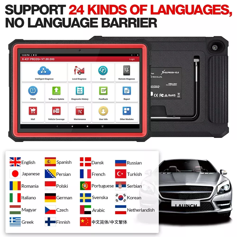 LAUNCH X431 pro3s+ OBD2 Tablet PC Diagnose Tool