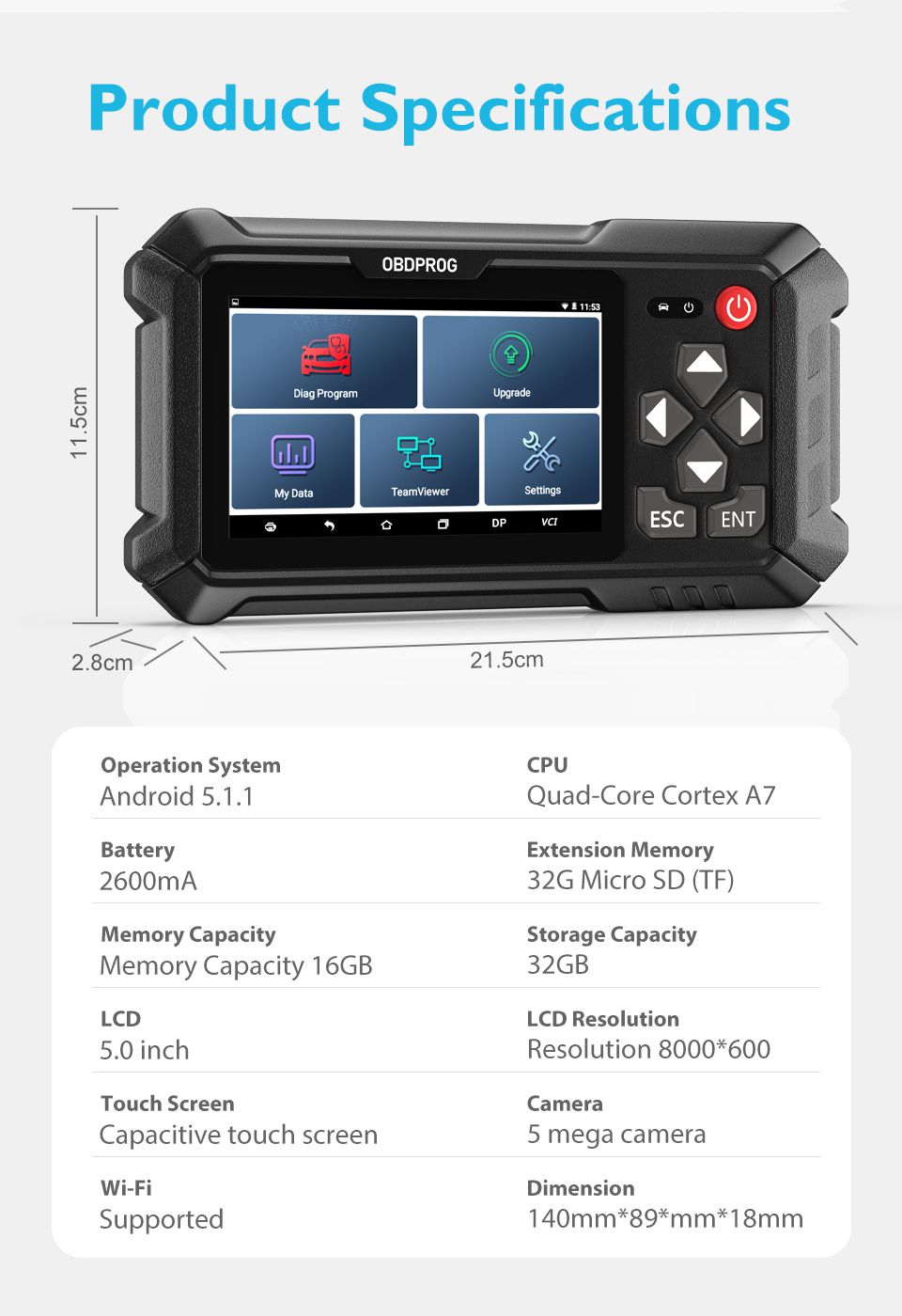 OBDPROG M500 Professional Kilometerzähler