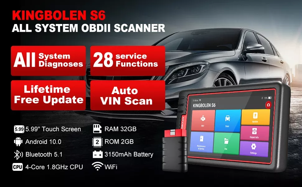 S6 All System Auto Diagnose Tool Auto OBD Scanner