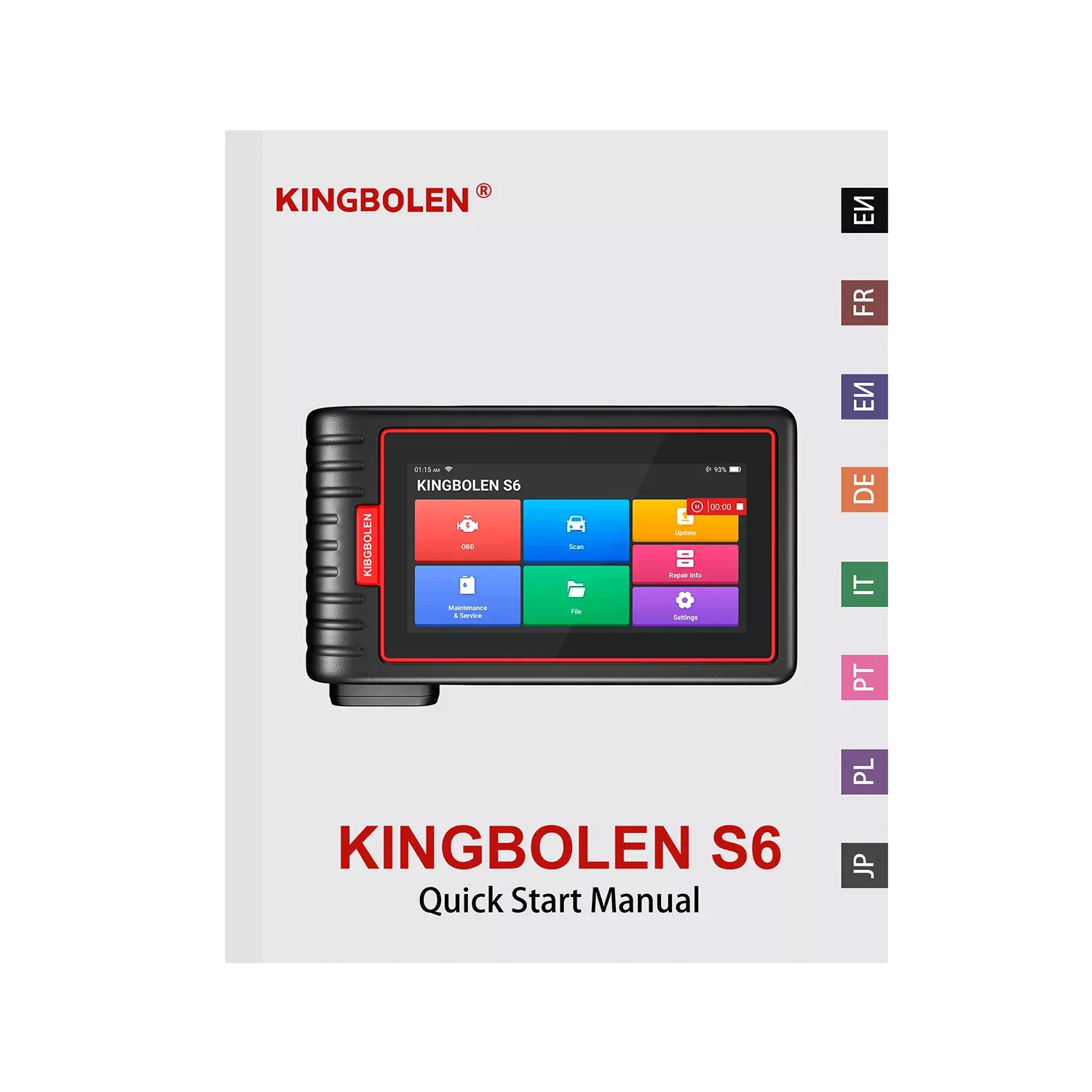S6 All System Auto Diagnose Tool Auto OBD Scanner
