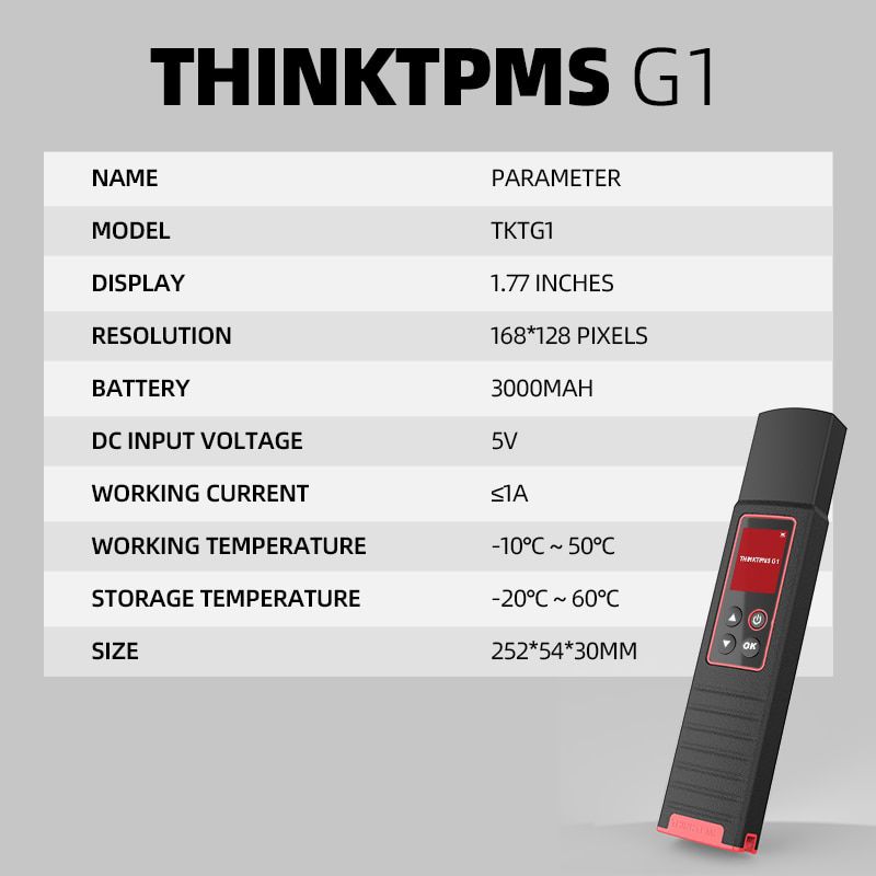 THINKCAR THINKTPMS G1 Reifendruck Fehler Diagnose Tool