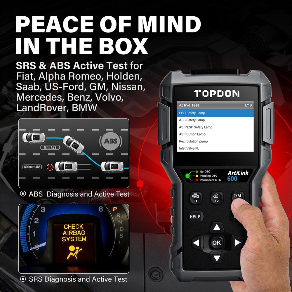 TOPDON ArtiLink600 OBD2 Auto Diagnose Tool