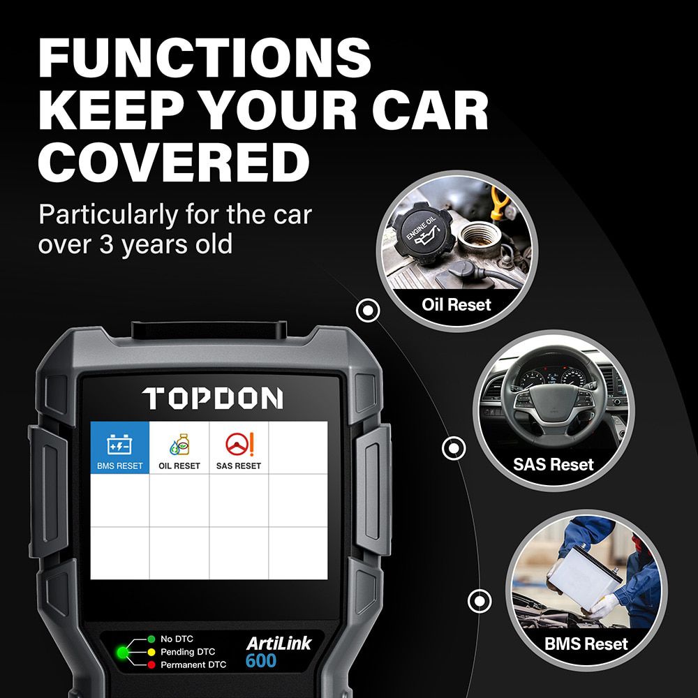 TOPDON ArtiLink600 OBD2 Auto Diagnose Tool