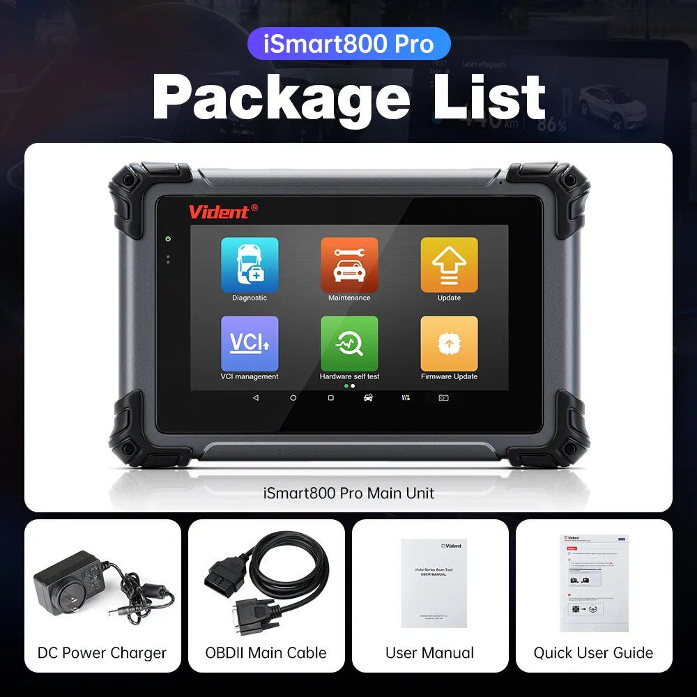 2023 VIDENT iSmart800 Pro Automotive Diagnostic Tool Analysen