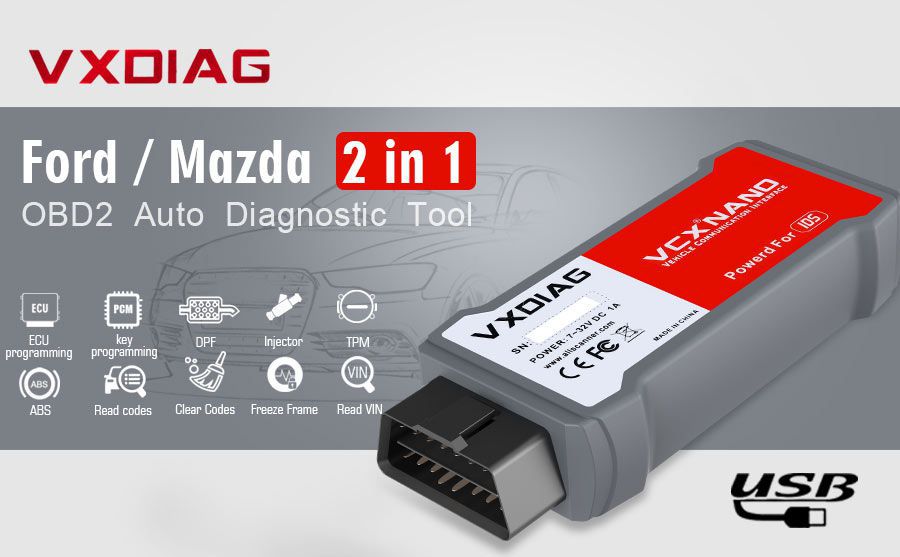 VXDIAG VCX NANO für Ford/Mazda 2 in 1