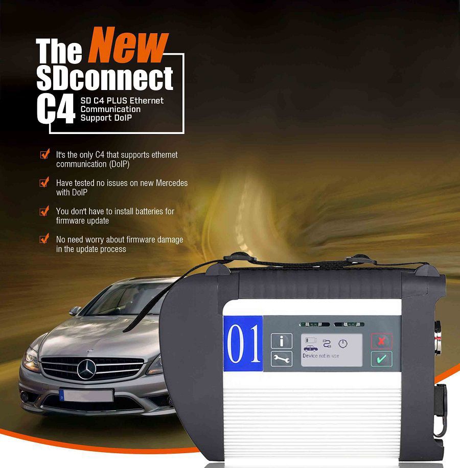 Top Quality Wifi MB SD Connect Compact 4 Star Diagnosis