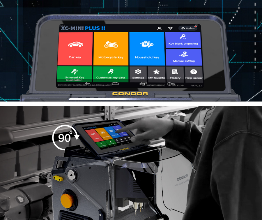 Xhorse Condor XC-MINI Plus II Schlüsselschneidemaschine