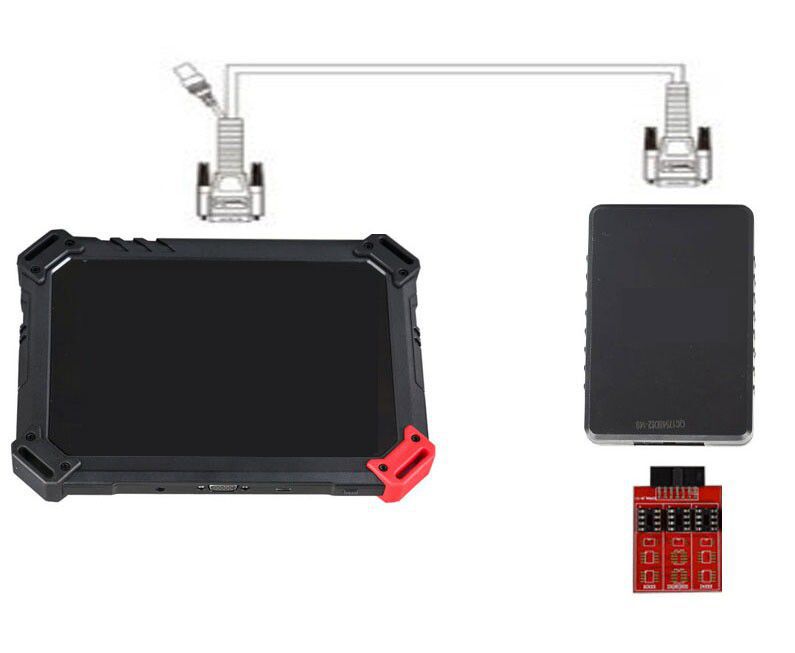 XTOOL X100 PAD2 Anschluss an das Auto über eeprom Adapter