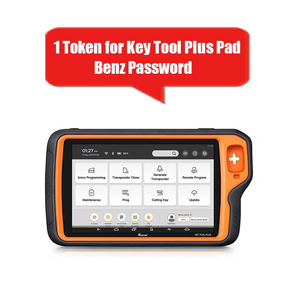 1 Token für Xhorse VVDI Key Tool Plus Pad BENZ Passwort Berechnung