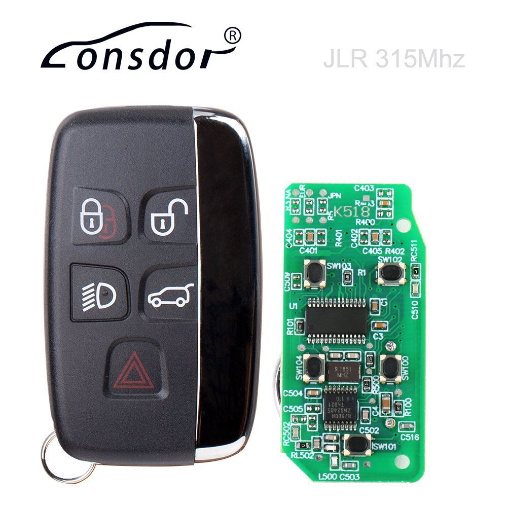 10pcs Lonsdor Spezifischer Smart Key für 2015-2018 Land Rover Jaguar 5 Tasten 315MHz/433MHz durch DHL