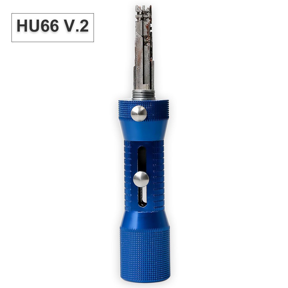 2 in 1 HU66 V.2 Professionelles Locksmith Tool für Audi VW HU66 Lock Pick and Decoder Quick Open Tool