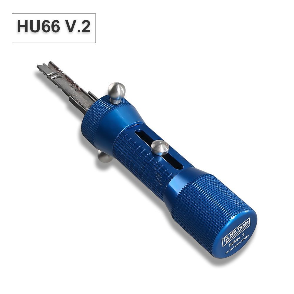 2 in 1 HU66 V.2 Professionelles Locksmith Tool für Audi VW HU66 Lock Pick and Decoder Quick Open Tool